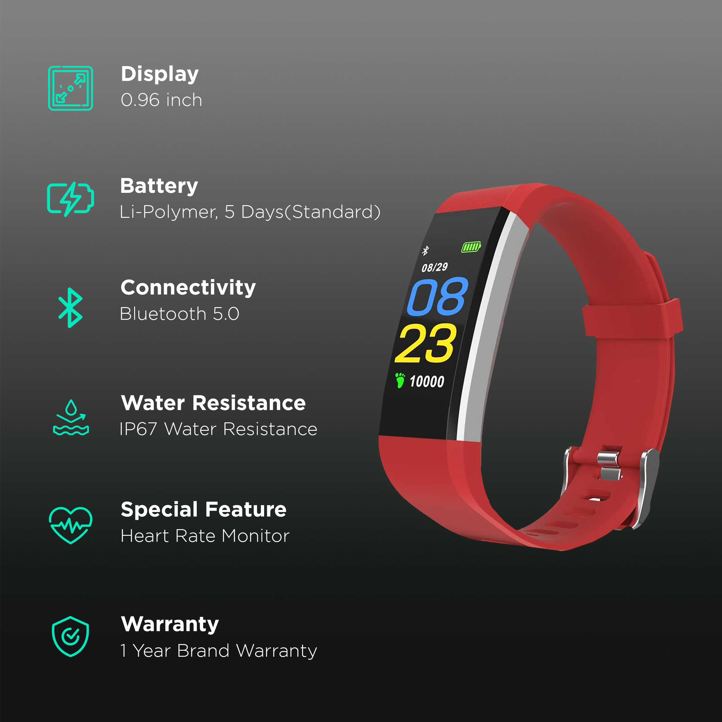 portronics smart band